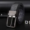 Bälten 110 ER 3,5 cm Knight Print Design 105-125 cm Zinklegering Buckle Mens Belt Fashion Versatile Style Double-Sided tillgänglig