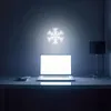 1PC Snowflake Dekoracja Dekoracja Flex Silikon LED Neon Znak, wielofunkcyjne dekoracyjne światła naścienne, zasilane USB, białe