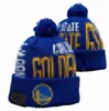 Warriors Bonnets Golden State équipe de basket-ball nord-américaine Patch latéral hiver laine Sport tricot chapeau crâne casquettes A2