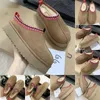 Austrália Tasman ugglie-12 Tazz mostarda semente castanha pele slides pele de carneiro clássico ultra mini plataforma bota inverno mulheres homens deslizamento-on sapatos camurça superior lã queda