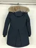 Damen Daunenjacke Moose Knuckle Parka Ultra lange Overknee-Daunenjacke dicke warme Winterjacken Damenmantel