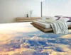 3D-vloerschilderbehang Hooggelegen wolken 3D-vloeren PVC zelfklevend behang 3D-vloeren