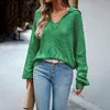 Pulls pour femmes Boho inspiré rose pull femmes évider col en V mignon sexy pulls automne hiver streetwear pour