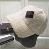 Chapeaux de créateurs en laine d'agneau pour homme et femme, casquettes de boule d'hiver, chapeaux de soleil chauds, petit bord coloré, chapeau froid, taille réglable, casquette décontractée unisexe