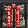 Decorazioni natalizie 3 pezzi/set Merry Banner Tende per porte Albero Welcome Home Accoppiatore Decorazione sospesa con ganci e corde 231013