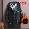 Męskie Parkas Parkas's Parka Winter Jacket Men plus size 12xl 11xl 10xl moda zagęszczona płaszcz kurtki wierzchnia męska męska rozmiar płaszcza print bandana J231019