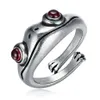 Rode Ogen Kikker Ring Egel Kat Leuke Animal Design Sieraden Voor Vrouwen Whole193J