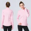 2024 lululemenI Womens Define Yoga Outfits Workout Sport Coat Scuba Fiess Jacket High Street Sports Quick Dry Activewear Top Solid Zip Up Tops 688cc