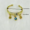 Bracelet de luxe en forme d'oeil 24 carats, couleur or, dubaï, cadeaux pour femmes et hommes, bijoux à la mode, cadeau 2461