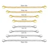 Chains Whole 8pcs lot 316L Plating Extended Chain Necklace Stainless Steel Rolo Gold Color 2 3 4 6 Inch ChainChains340H