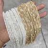 Pierres précieuses en vrac coquille de trochide blanche naturelle perles de tube à vis rondes entretoise 8 4mm perle pour la fabrication de bijoux accessoire de collier de bracelet à bricoler soi-même