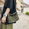 Omuz çantaları tuval küçük omuz çantası dişi bez elçi çantası retro vintage crossbody çantalar sevimli fermuarlı çanta forstylishyslbags