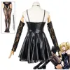 Misa Amane Costume anime donna Death Note Cosplay Misamisa abito nero cosplay di Halloween