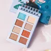 Eye Shadow Pocket Notebook Eyeshadow Pearl Sequins Mini Cat Palette Cartoon Note Pad