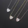 Pendant Necklaces Wedding Love For Women Aesthetic Choker Chain On The Neck Shiny Zircon Women's Dating Jewelry Wholesale N317