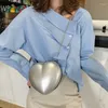 Umhängetaschen Damen Tasche Reißverschluss Herzförmige Umhängetasche Einfache Modedesigner 2024