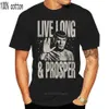 T-shirts pour hommes Star Treks Spock Live Long and Prosper T-shirt adulte sous licence L230217263n