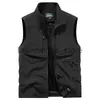 Men's Down Parkas Plus Size 7XL 8XL Mens Fishing Vest Outdoor Quick-Dry Hunting Travel Gym Jogging Running Sport Sleeveless Mesh Waistcoat Jacket J231019