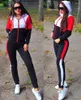 Dames tweedelige broek vrouw 2-delige set broekpakken Ritsjack Trainingspak Dames Patchwork Sportkleding Casual vrouwelijk joggingpak