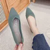 Dress Shoes Stretch Knit Ballet Flats Women Loafers Spring Breathable Mesh Flat Ballerina Moccasins Casual Pointed Toe Boat 231019