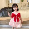 Girl Dresses Girls Summer Big Bow Party Dress Sleeveless Children Casual Style Kids Costume