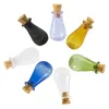 Vases 7 Pcs Tiny Containers Drifting Bottle Glass Wishing Small Jar Storage Corked Message