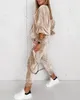 Kvinnor Tracksuits Velvet Women Byxor Solid Suits Spring Autumn Stand Collar Zipper Casual Ladies Set Elastic Midje Loose Loungewear 231018