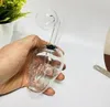 mini bong in vetro narghilè a forma di teschio narghilè creativo tubo dell'acqua mini gorgogliatore dab rig per fumare