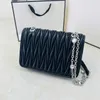 Bolsa de ombro com corrente de designer de marca para mulheres, mini bolsa crossbody da moda LaobanzhngMF002