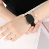 Zegarek na rękę minimalistyczny unisex zegarek dla mężczyzn Kobiety para prostego stylu kreatywnego tarcza kwarcowego Kwarcowa męska kobieta unikalna zegar na nadgarstek
