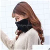 Scarves Imitation Hair For Men And Women In Winter Cute Korean Fashion Versatile Plush Warm Thickened Mti-Functional Couple Hat Drop Dhqcc