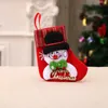 Рождественские украшения Милые рождественские чулки елочные украшения конфеты подарочные пакеты снеговики Санта-Клаус лось медведи печатные дома носки Navidad Рождественский подарок