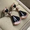 Designer Schmuck Frau Ohrringe für Frauen Luxus Schmuck Edelstahl Gold Weiß schwarz rotes Grün Anhänger Geschenkliebhaber