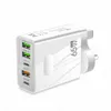 Chargeur de Type C 65W, 5 Ports USB C, charge rapide, pour téléphone portable Xiaomi, Samsung, Huawei