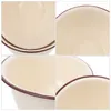 Dinnerware Sets 2 Pcs Italian Pasta Bowls Enamel Kitchen Vintage Multi-use Noodle Basin Deepen Baby