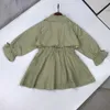 Cappotto per bambini di lusso Giacca per bambini con risvolto con bordo in perla Taglia 110-160 CM Bambino Primavera Outwear giacca a vento moda per ragazza ragazzo Sep01