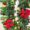 Other Event Party Supplies 2.7m LED Light Christmas Rattan wreath Luxury Christmas Decorations Garland Decoration Rattan with Lights Xmas Home Party 231019