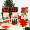 Decorazioni natalizie Decorazioni natalizie Claus Vino Er Faceless Evade Colla Bambola Vini Bottiglia Decorazione Natale Terra nordica Dio Babbo Natale Dhhsz