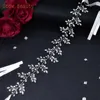 Haarspangen DZ060 Luxus Braut Strass Stirnband Kristall Zubehör Rebe Haarband mit Band böhmischen Kopfschmuck Hochzeit Kopfbedeckung