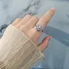 Clusterringen Mode Draaibare Daisy Flower Ring Voor Vrouwen Opening Verstelbare Drukverlagende Roterende Sieraden Cadeau