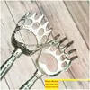 Autre organisation de ménage Télescopique Bear Claw Back Scratcher Facile à tomber Fournitures saines Grattoirs en acier inoxydable Por Dhljw