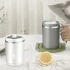 Tazze Tazza da acqua da 500 ml Tazza da bere Uso quotidiano Facile da pulire Portatile Antiruggine Ecologico Ricarica creativa Grande capacità Stainl