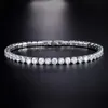 Cristals à la mode Bracelets Bijoux 925 Bracelettes en argent sterling Chaînes de mariage Fashion Fashion Rimestones Jewelry Ladies Party Gift