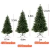 Décorations de Noël Arbre de Noël de 2,1 m avec 800 pointes Support en métal stable et pliable Assemblage rapide PVC ignifuge Sapin de Noël artificiel vert 231019