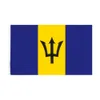 3x5Fts 90x150cm Bandiere delle Barbados Bandiera delle Barbados Banner in poliestere per la decorazione esterna interna Commercio all'ingrosso diretto della fabbrica