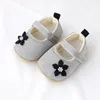 Primeiros caminhantes bebê criança sapatos com solas macias 0-6-12 meses de idade feminino primavera e outono princesa estilo pequeno sapato de pano