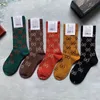 Designer Mens Womens Socks Five Pair Luxe Sport Sport Winter Letter Print F Sock Hafdery Cotton Man Woman with Box K5WB