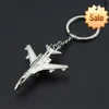 Aircraft Key Chain Combat Plane Model Car Key Ring Creative Metal Fighter Pendant Accessories Boy Man's Favorite Exquisite Gift