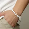 Strand Fashion Jesus Cross Bracelet en pierre naturelle 8mm rond œil de tigre Turquoises Agates perles Bracelets à breloques femmes hommes bijoux cadeau