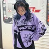 الحياكة النسائية المحملات Y2K سويترات Harajuku Pullover Women Winter American American American Ambroidery Anime Pattern Sweater Sweater Street Wovers Top 231018